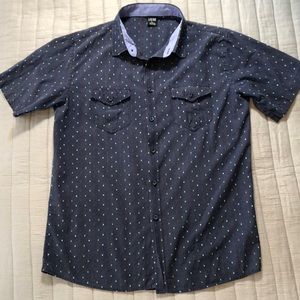 Vese shirt, short sleeves size Large, blue- grey color